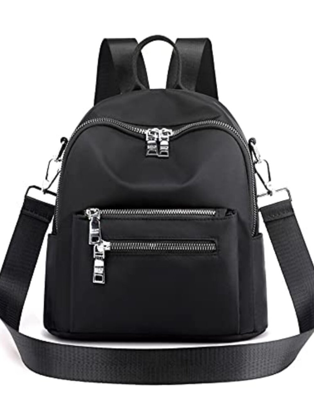 Nylon Mini Backpack Purse Convertible Crossbody Shoulder Bag